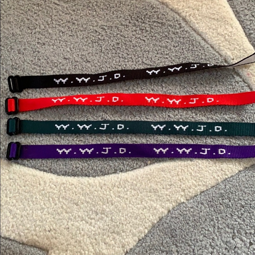 3 w.w.j.d bracelets!!!